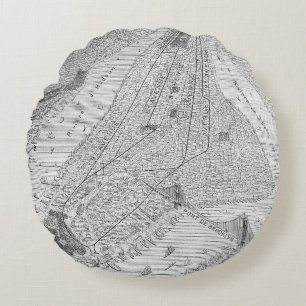 New York: El Train, C1878 Rond Kussen