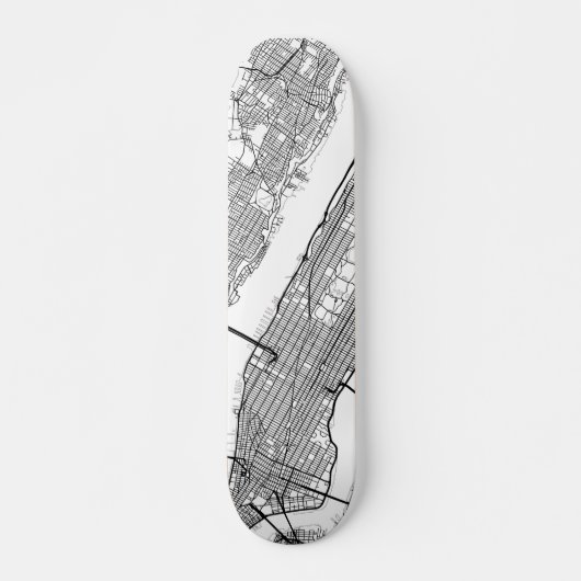 New York | Elke Stadsplattegrond Skateboard (Voorkant)