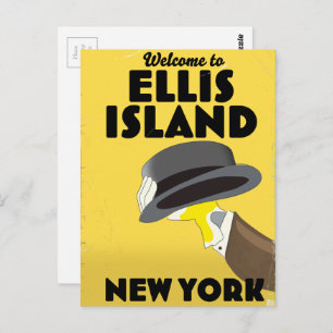 New York Ellis Island Briefkaart