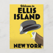 New York Ellis Island Briefkaart (Voorkant)