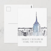 New York Empire State Building Briefkaart (Voorkant / Achterkant)