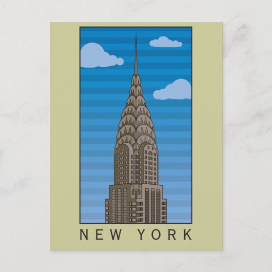 New York Empire State Building Briefkaart (Voorkant)