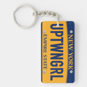 New York Empire State License Bord Art Custom Key Sleutelhanger