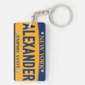 New York Empire State License Bord Art Custom Key Sleutelhanger (achterkant)