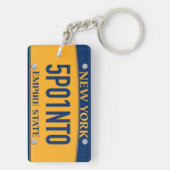 New York Empire State License Bord Art Custom Sleutelhanger (achterkant)