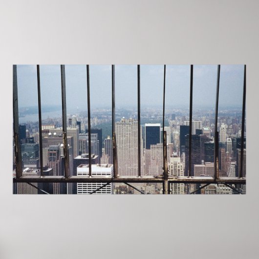 New York en Central Park van Empire State Bldg. Poster (Voorkant)