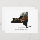 New York Enregistrer le Carte photo de date (Devant / Derrière)