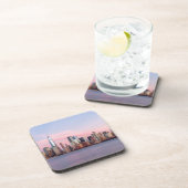 New York Evening Skyline Bier Onderzetter (Rechterzijde)