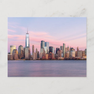 New York Evening Skyline Briefkaart