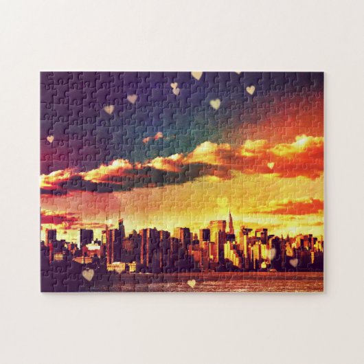 New York Fairy Tale - Skyline Hearts Legpuzzel (Horizontaal)