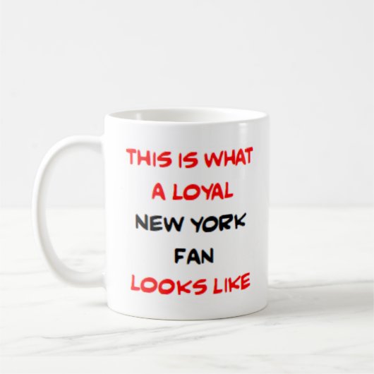 new york fan, loyal koffiemok (Links)