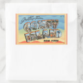 New York, Feuille de 4 autocollants Coney Island (Sac)