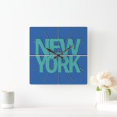 New York Finance Timezone Wall klok (Huis)