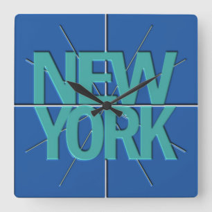 New York Finance Timezone Wall klok