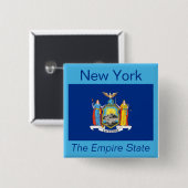 New York Flag Button (Voorkant /achterkant)