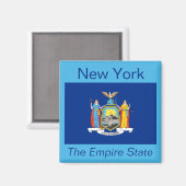 New York Flag Magnet Magneet (Voorkant / Achterkant)