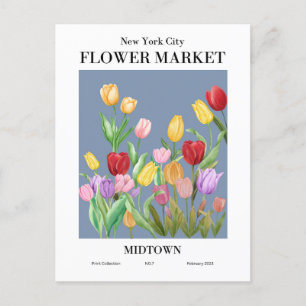 New York Flower Market, Midtown Briefkaart