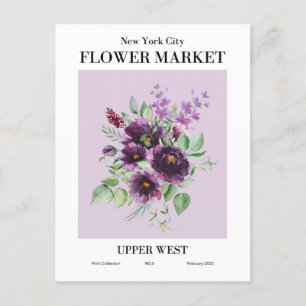 New York Flower Market, Upper West Briefkaart