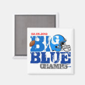 New York Football Champs 2012 Magnet (Recto/Verso)