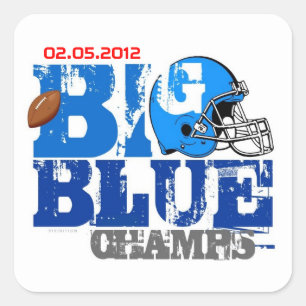 New York Football Champs 2012 Sticker