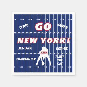 New York Football Family Paper Napkin Servet