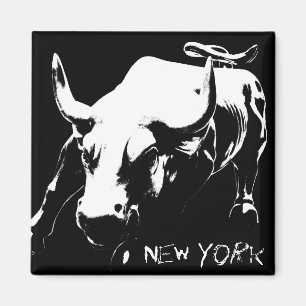 New York Fridge Magnets Bull Statue NYC Souvenirs Magneet
