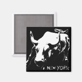 New York Frigo Magnets Bull Statue NYC Souvenirs (Recto/Verso)