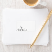 New York gestileerde skyline | leeg etiket (Insitu)