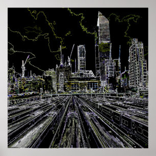 New York getekend Poster