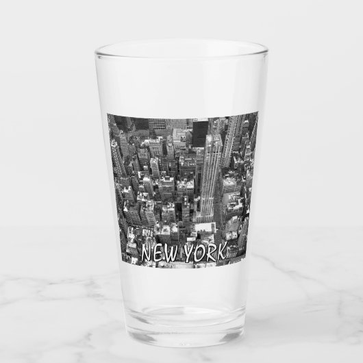 New York Glasses - Gepersonaliseerde New York Souv Glas (Voorkant)