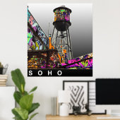 New York graffiti Poster (Thuiskantoor)