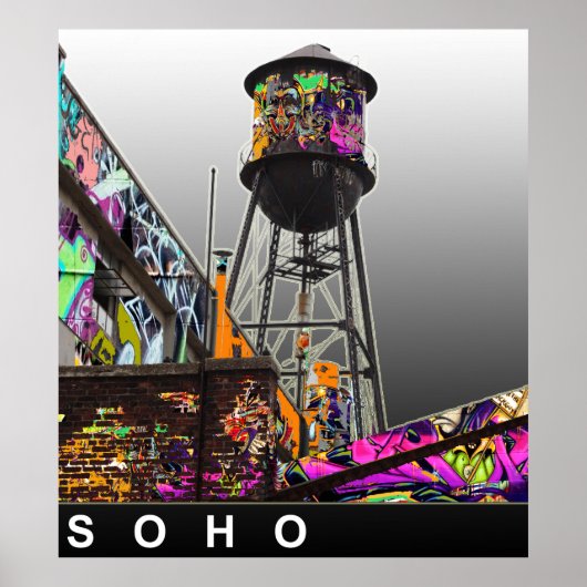 New York graffiti Poster (Voorkant)