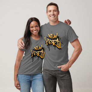 New York Graffiti Straat T-shirt