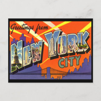 New York Groeten Briefkaart