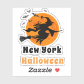New York Halloween Witch Sticker (Vel)