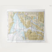 New York Harbor Nautische Grafiek 12327 Wandkleed (Voorkant (horizontaal))