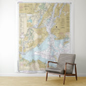 New York Harbor Nautische Grafiek 12327 Wandkleed (In situ)