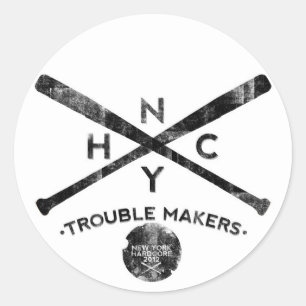 New York hardcore Ronde Sticker