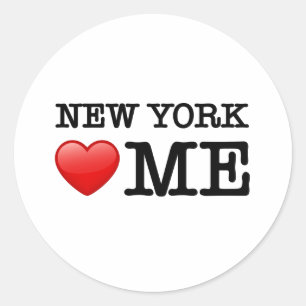 New York Heart ME Ronde Sticker