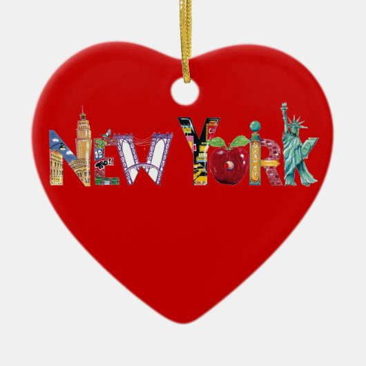 New York Heart Ornament (Voorkant)