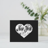 New York Heart RSVP Kaartje (Staand voorkant)