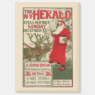 New York Herald Christmas Edition Magneet