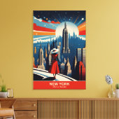 New York: het hart van innovatie Canvas Afdruk (Insitu (Woonkamer))