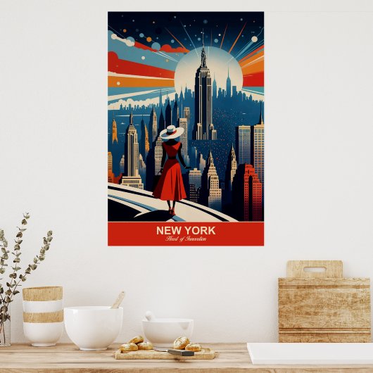 New York: het hart van innovatiereizen Poster (Keuken)