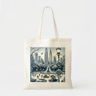 New York Holiday Elegance -  Kerstmis Tote Bag