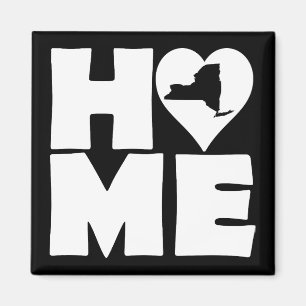 New York Home Heart State Fridge Magnet Magneet
