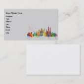 NEW YORK, HORIZON de NY - cartes de visite (Devant / Derrière)