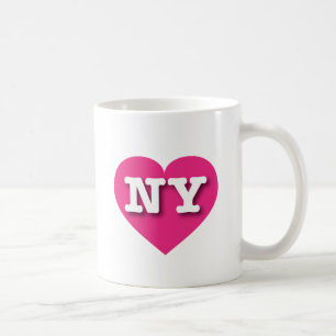 New York Hot Pink Heart - Ik hou van NY Koffiemok