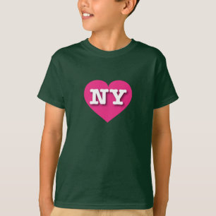 New York Hot Pink Heart - Ik hou van NY T-shirt