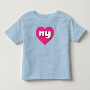 New York hot roze hart - ik hou van alles Kinder Shirts